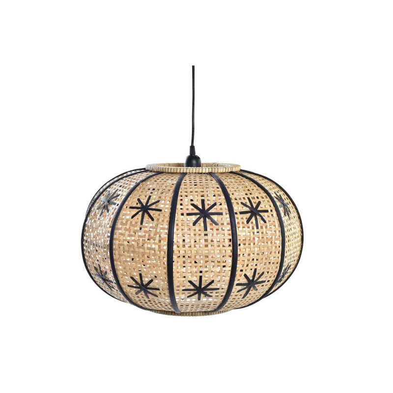 Hanging lamp DKD Home Decor Naturel Noir 50 W (50 x 50 x 31 cm) - Article for the home at wholesale prices