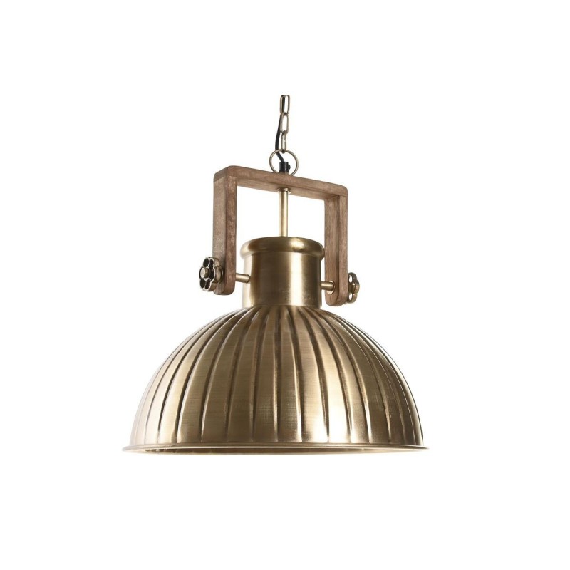 Hanging lamp DKD Home Decor Doré Marron 50 W (41 x 41 x 40 cm) - Article for the home at wholesale prices