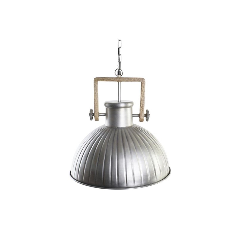 Hanging lamp DKD Home Decor Silver Iron Mango wood 50 W (41 x 41 x 40 cm) - Article for the home at wholesale prices