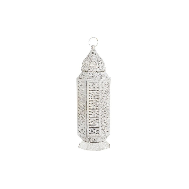 Lampe de bureau DKD Home Decor Doré Métal Blanc 220 V 50 W Arabe (17 x 17 x 54 cm) - Article pour la maison à prix grossiste