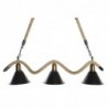 Suspension DKD Home Decor Naturel Noir Métal Corde 50 W (85 x 18 x 20 cm) - Article pour la maison à prix grossiste Suspension DKD Home Decor Naturel Noir Métal Corde 50 W (85 x 18 x 20 cm) - Article pour la maison à prix grossiste