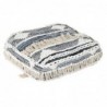 Cushion DKD Home Decor Black Floor Stripes Polyester Cotton (60 x 60 x 25 cm) - Article for the home at wholesale prices
