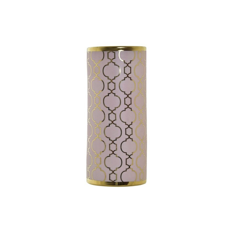 Vase DKD Home Decor Porcelaine Rose Doré Oriental (14 x 14 x 32 cm) à prix de gros - Article pour la maison à prix grossiste