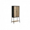 Buffet DKD Home Decor Natural Black Metal Wicker (65 x 35 x 130.5 cm) - Article for the home at wholesale prices
