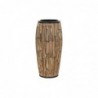 DKD Home Decor Natural Black Metal Rattan planter (40 x 40 x 82 cm) - Article for the home at wholesale prices