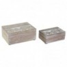 Set of decorative boxes DKD Home Decor Elephant Mango wood (18 x 13 x 8 cm) - Article for the home at wholesale prices