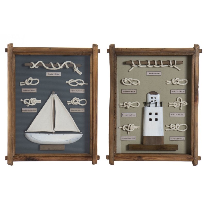 Frame DKD Home Decor Mediterranean (34 x 4 x 46 cm) (2 Units) - Article for the home at wholesale prices