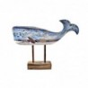 Figurine Décorative DKD Home Decor Bleu Bois Marron Marin Baleine (40 x 10 x 30 cm) - Article pour la maison à prix grossiste