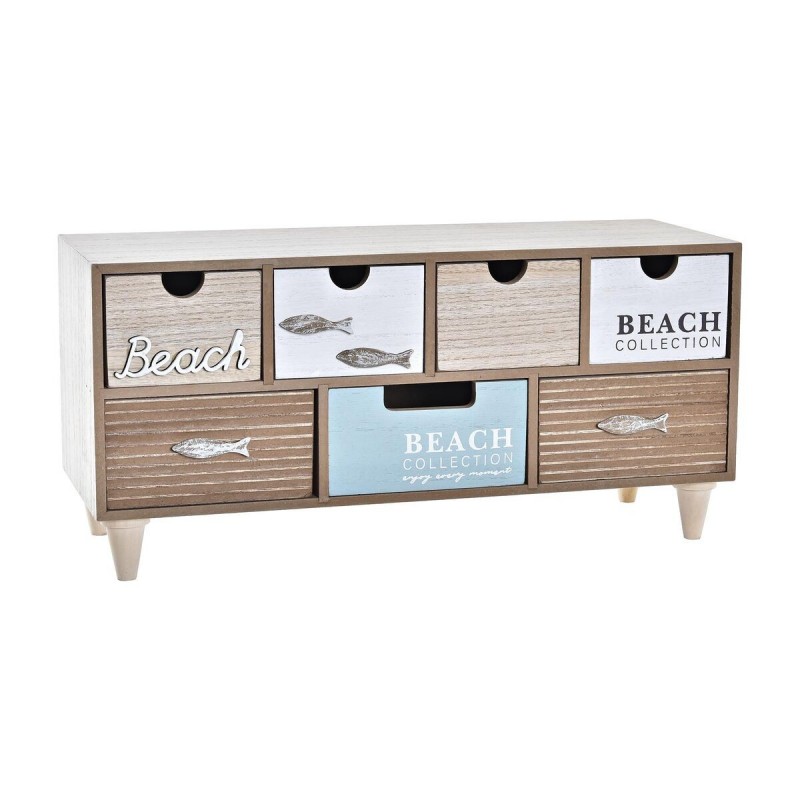 Boîte à bijoux DKD Home Decor Bois Plage (40 x 16 x 19 cm) - Article pour la maison à prix grossiste
