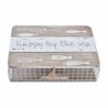 Decorative Box DKD Home Decor Metal Wood White (24 x 16 x 6 cm) - Article for the home at wholesale prices
