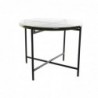 Side table DKD Home Decor Verre Noir Métal Moderne (50 x 50 x 42 cm) - Article for the home at wholesale prices