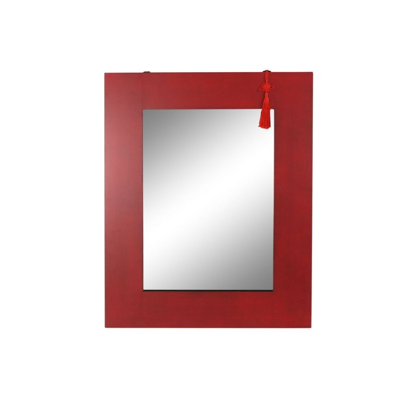 Miroir mural DKD Home Decor Miroir Sapin Rouge Noir MDF (70 x 2 x 90 cm) - Article pour la maison à prix de gros