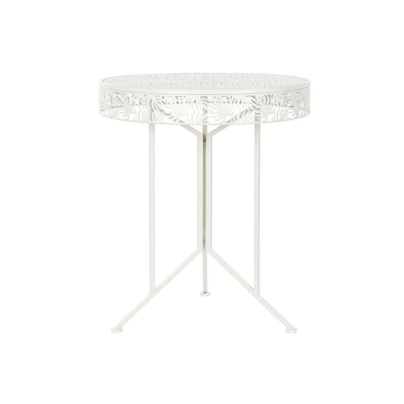 Side table DKD Home Decor Métal Blanc (60 x 60 x 70 cm) - Article for the home at wholesale prices