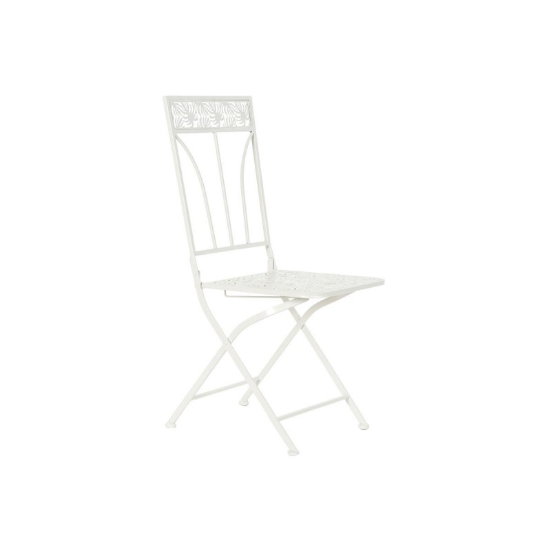 Garden chair DKD Home Decor Métal Blanc (40 x 48 x 93 cm) - Article for the home at wholesale prices