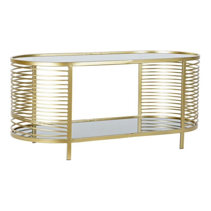 Coffee Table DKD Home Decor Glass Metal (101.5 x 46 x 46 cm) - Article for the home at wholesale prices