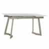 Dining Table DKD Home Decor Verre Doré Métal Blanc (140 x 80 x 76 cm) - Article for the home at wholesale prices