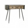 Console DKD Home Decor Sapin Naturel Gris Métal (103 x 38 x 82.5 cm) - Article for the home at wholesale prices