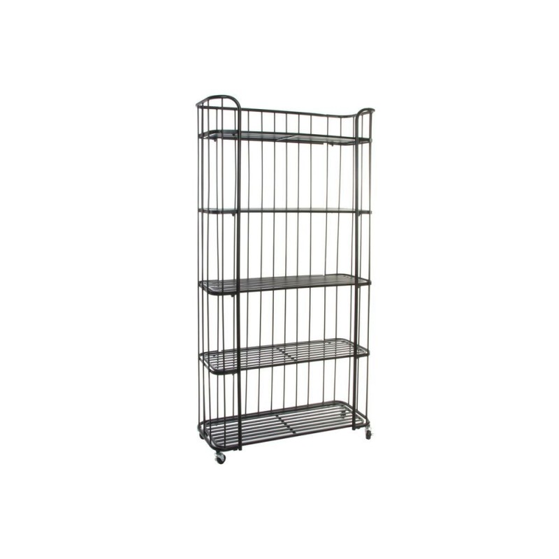 Shelf DKD Home Decor Black Metal (97 x 33 x 180 cm) - Article for the home at wholesale prices