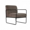 Armchair DKD Home Decor Black Brown Polyester Iron (64 x 74 x 79 cm) - Article for the home at wholesale prices