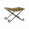 Repose-pied DKD Home Decor Noir Métal Marron Cuir Léopard (55 x 45 x 41 cm) - Article pour la maison à prix de gros Repose-pied DKD Home Decor Noir Métal Marron Cuir Léopard (55 x 45 x 41 cm) - Article pour la maison à prix de gros