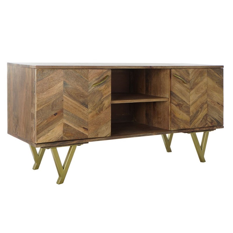 TV stands DKD Home Decor Metal Mango wood (125 x 62.5 x 40 cm) - Article for the home at wholesale prices