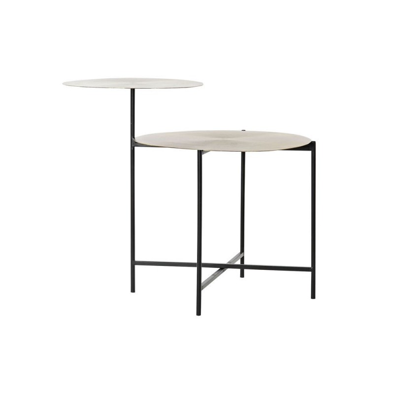 Side table DKD Home Decor Noir Doré Aluminium Moderne (73 x 53 x 61 cm) - Article for the home at wholesale prices