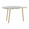 Side table DKD Home Decor Black Gold Aluminium White (67 x 50 x 37 cm) - Article for the home at wholesale prices