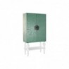 Armoire DKD Home Decor Métal Bois Turquoise Blanc (106 x 48 x 208 cm) - Article pour la maison à prix de gros