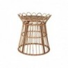 Side table DKD Home Decor Verre Marron Rotin Tropical (42 x 42 x 45 cm) - Article for the home at wholesale prices