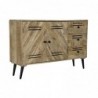 Buffet DKD Home Decor Black Metal Mango wood (140 x 40 x 93 cm) - Article for the home at wholesale prices