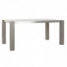 Table de Salle à Manger DKD Home Decor Verre Gris Aluminium Chêne Verre trempé (162 x 92 x 74 cm) - Article pour la maison à prix grossiste