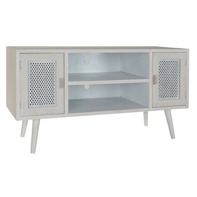 TV stands DKD Home Decor White Wood MDF (110 x 61 x 41 cm) - Article for the home at wholesale prices
