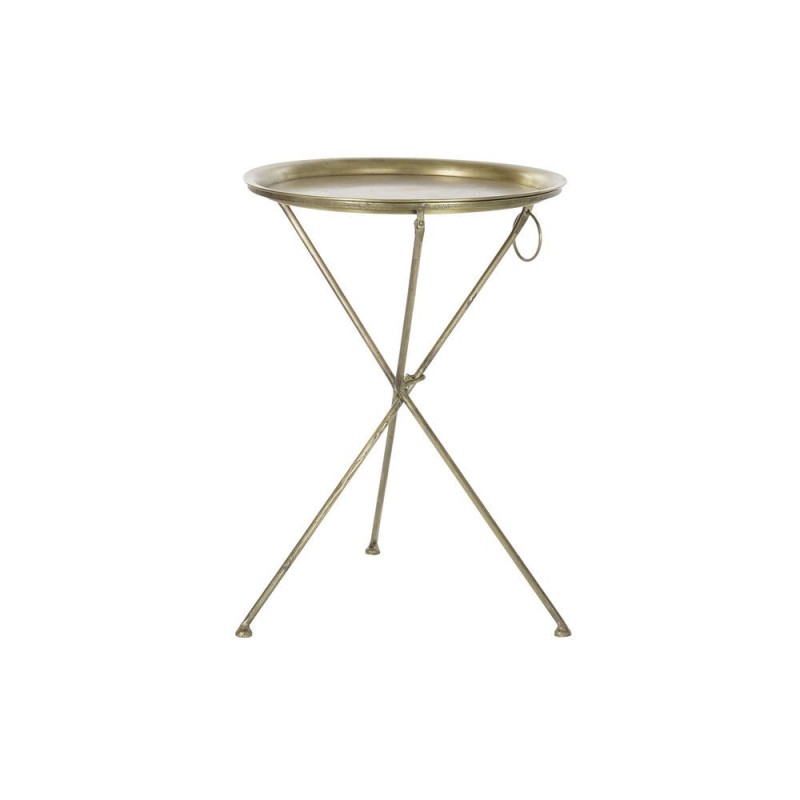 Side table DKD Home Decor Doré Laiton (47.5 x 47.5 x 64.5 cm) - Article for the home at wholesale prices