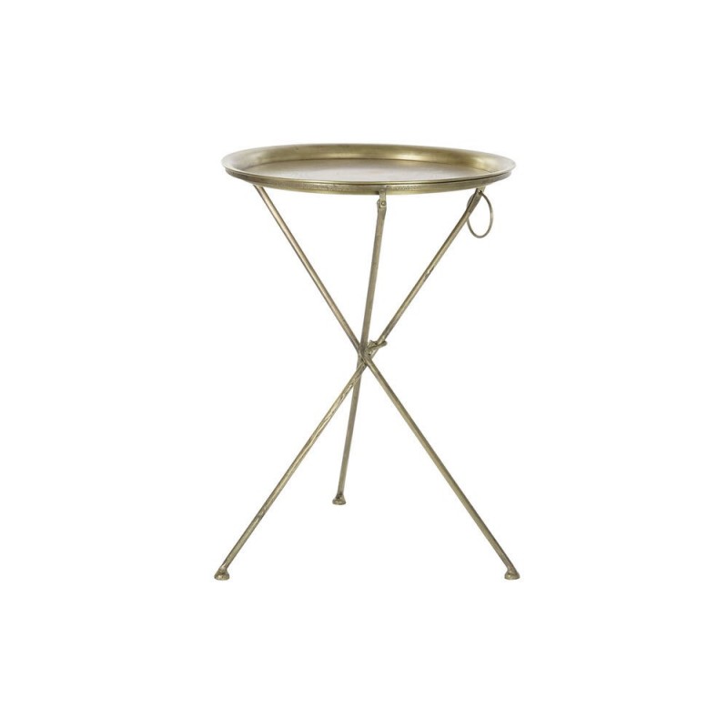 Table d'appoint DKD Home Decor Doré Laiton (47,5 x 47,5 x 64,5 cm) à prix de gros - Article pour la maison à prix grossiste