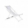 Chaise longue DKD Home Decor Polyester Aluminium White - Article for the home at wholesale prices