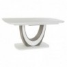 Dining Table DKD Home Decor Glass Wood Brown MDF White (160 x 90 x 76 cm) - Article for the home at wholesale prices