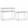 Console DKD Home Decor Noir Bleu Métal Moderne (70 x 27 x 45 cm) (2 Unités) - Article pour la maison à prix grossiste Console DKD Home Decor Noir Bleu Métal Moderne (70 x 27 x 45 cm) (2 Unités) - Article pour la maison à prix grossiste