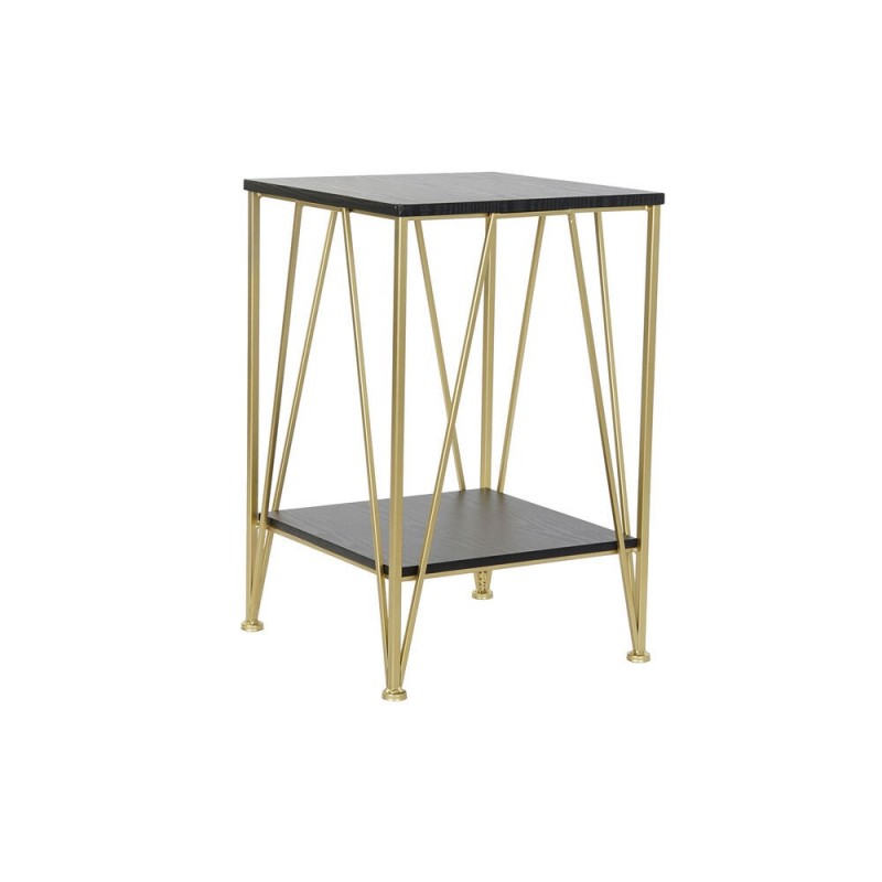 Side table DKD Home Decor Black Gold Metal Wood (41 x 41 x 63.5 cm) - Article for the home at wholesale prices