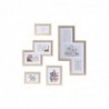 Porte photos mural DKD Home Decor Verre Naturel MDF Multicouleur (40 x 1,5 x 50 cm) - Article pour la maison à prix de gros Porte photos mural DKD Home Decor Verre Naturel MDF Multicouleur (40 x 1,5 x 50 cm) - Article pour la maison à prix de gros