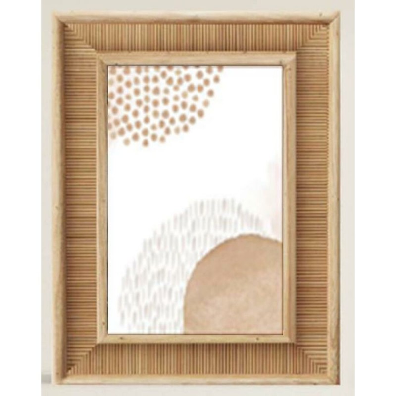 DKD Home Decor Natural MDF photo frame (19 x 1.5 x 24 cm) - Article for the home at wholesale prices