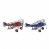 Decorative Figurine DKD Home Decor Airplane (45 x 38 x 16 cm) (2 Units) - Article for the home at wholesale prices