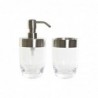 Ensemble de Bain DKD Home Decor Argenté Transparent Aluminium PS (10 x 7,5 x 16,5 cm) - Article pour la maison à prix de gros Ensemble de Bain DKD Home Decor Argenté Transparent Aluminium PS (10 x 7,5 x 16,5 cm) - Article pour la maison à prix de gros