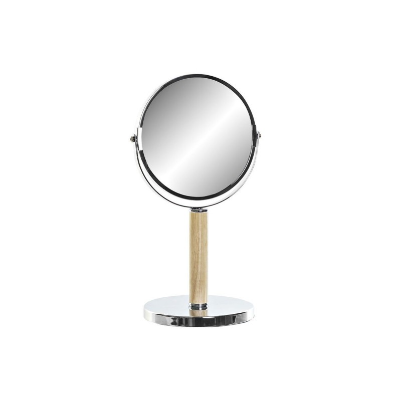 DKD Home Decor Magnifying Mirror Metal Wood (19 x 15 x 34 cm) - Article for the home at wholesale prices