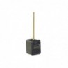 Toilet brush DKD Home Decor Black Gold Metal Resin Marble (9.5 x 9.5 x 37 cm) - Article for the home at wholesale prices