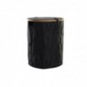 Panier à linge DKD Home Decor Noir Chêne Feutre (44 x 44 x 57 cm) - Article pour la maison à prix de gros