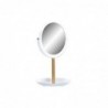 Miroir DKD Home Decor Naturel Aluminium Blanc Bambou PS (17 x 17 x 31 cm) - Article pour la maison à prix grossiste Miroir DKD Home Decor Naturel Aluminium Blanc Bambou PS (17 x 17 x 31 cm) - Article pour la maison à prix grossiste