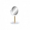 Mirror DKD Home Decor Naturel Aluminium Blanc Bambou PS (17 x 17 x 31 cm) - Article for the home at wholesale prices