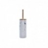 Toilet brush DKD Home Decor Scandi Natural Aluminium White Rubber Resin (10.3 x 10.3 x 38 cm) - Article for the home at wholesale prices