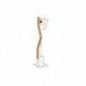 Toilet roll holder with broom pot DKD Home Decor Wood Steel (18.5 x 18.5 x 75 cm) - Article for the home at wholesale prices