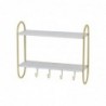 Coat rack DKD Home Decor Metal MDF Glam (50 x 15 x 43 cm) - Article for the home at wholesale prices